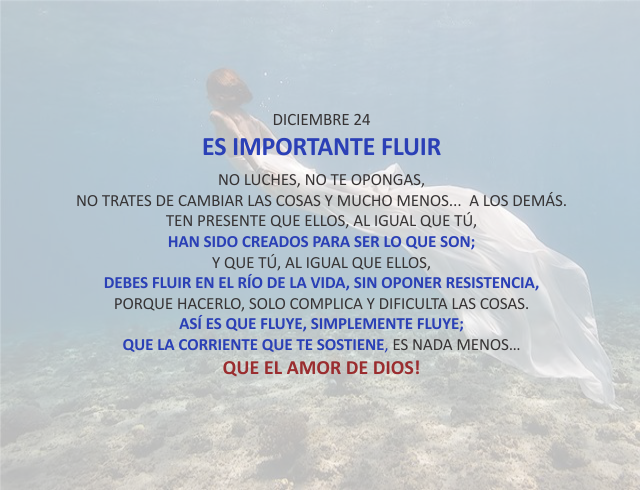 Es importante fluir